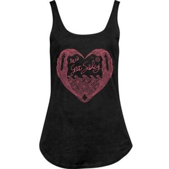 SALT LIFE LET'S GET SALTY MERMAID HEART TANK TOP - Picture 1 of 5